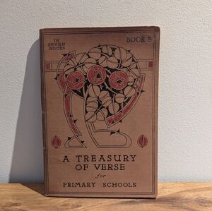 1928 A Treasury of Verse Book Five | Harrap London | Vintage Poetry School Book